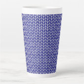 KONINKLIJK BLAUWE BREISEL Hoge Latte Mok (Voorkant)