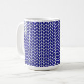KONINKLIJK BLAUWE BREISEL Hoge Witte Mok (Voorkant links)