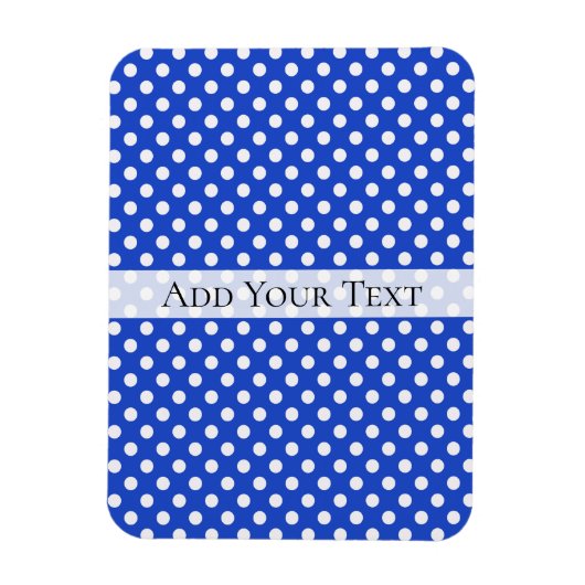 Koninklijk Blauwe Combinatie Stippen van STaylor Magneet (Verticaal)