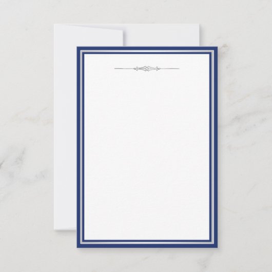 Koninklijk Blauwe Damast Kaart (Voorkant)