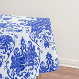 Koninklijk Blauwe Damast Tafelkleed
