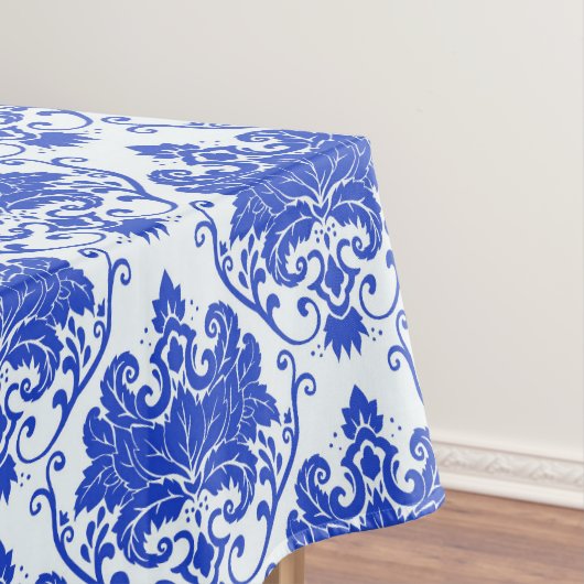 Koninklijk Blauwe Damast Tafelkleed (Voorbeeld)