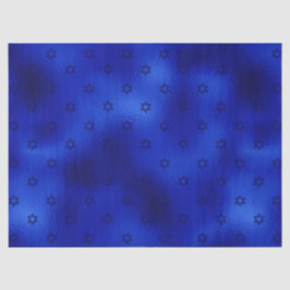 Koninklijk blauwe davidster Hanukka tissuepapier