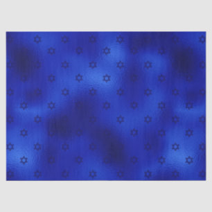 Koninklijk blauwe davidster Hanukka tissuepapier