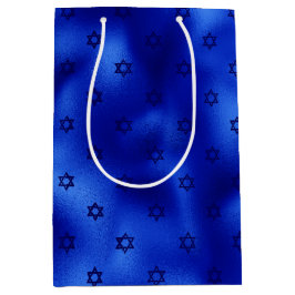 Koninklijk blauwe davidster Hanukkah middel grote Medium Cadeauzakje