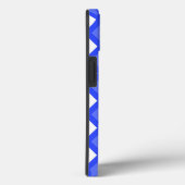 Koninklijk blauwe diamant patroon Case-Mate iPhone Case (Achterkant / Rechts)
