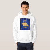 Koninklijk blauwe en gouden trouw T-shirt ontwerp (Voorkant volledig)