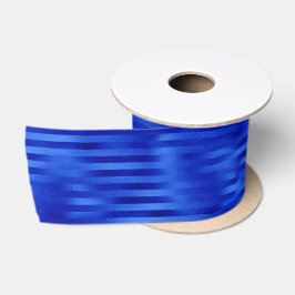 Koninklijk Blauwe Folie Gestreepte Chanukka Satijn Satijnen Lint