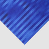 Koninklijk blauwe folie gestreepte Hanukkah Tissuepapier (Detail)