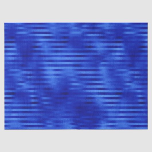 Koninklijk blauwe folie gestreepte Hanukkah Tissuepapier (Voorkant)