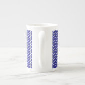 KONINKLIJK BLAUWE GEBREIDE Bone China Mok (Achterkant)