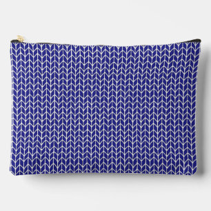KONINKLIJK BLAUWE GEBREIDE GROOT ACCESSOIRE ZAKJE ETUI
