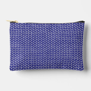 KONINKLIJK BLAUWE GEBREIDE TASJE VOOR KLEINE ACCES ETUI