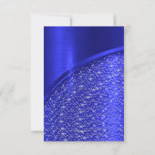 Koninklijk Blauwe Glitter Bruidsmeisjesfeest Verja Kaart (Achterkant)