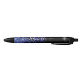 Koninklijk Blauwe Glitz Douanehandtekening Pen (Bodem)