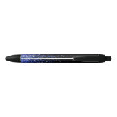 Koninklijk Blauwe Glitz Douanehandtekening Pen (Achterkant)