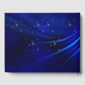 Koninklijk Blauwe Hartjes en Sterren Trouw Gastenboek (Achterkant)