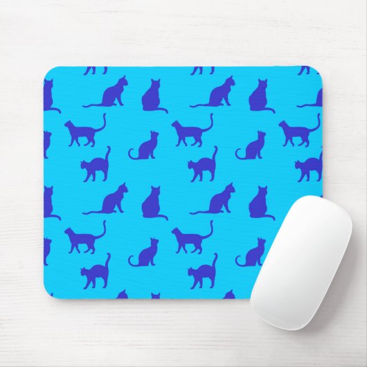 Koninklijk blauwe kat muismat (Met muis)