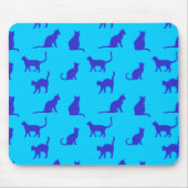 Koninklijk blauwe kat muismat (Voorkant)
