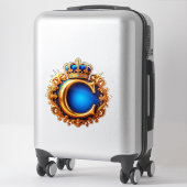 Koninklijk Blauwe Letter C Monogram Sticker (Koffer)