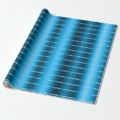 Koninklijk Blauwe Lint Boog Bruidsdouche Cadeaupapier (Uitgerold)