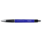 Koninklijk blauwe monogram naam script pen (Voorkant)