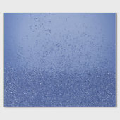 Koninklijk Blauwe Nep Glitters  Cadeaupapier (Vlak)