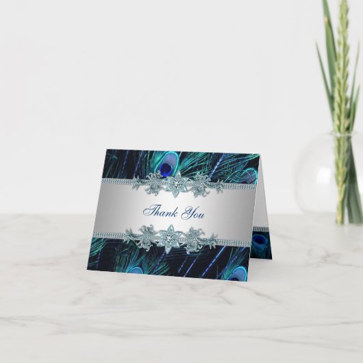 Koninklijk Blauwe Pauw Bedankt (Voorkant)