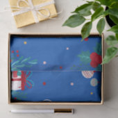 Koninklijk Blauwe Prettig Kerstfeest Tissuepapier (Geschenk)