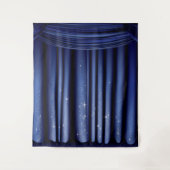 Koninklijk Blauwe Prins Gordijn Wandkleed (Voorkant)