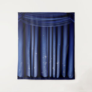 Koninklijk Blauwe Prins Gordijn Wandkleed