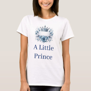 Koninklijk Blauwe Prins Kroon Mama Baby Borrel T-S T-shirt