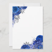 Koninklijk Blauwe Quinceañera Vlinders Mis Quince Kaart (Achterkant)