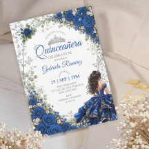 Koninklijk Blauwe Quinceañera Zilveren Vlinders
