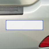 Koninklijk Blauwe Rand Bumpersticker – Aanpasbaar (Op auto)