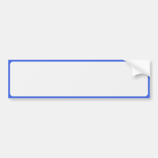 Koninklijk Blauwe Rand Bumpersticker – Aanpasbaar