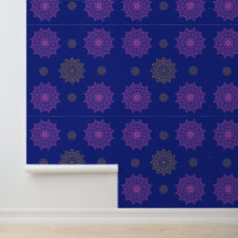 Koninklijk Blauwe Roze & Gouden Mandala Patroon Be
