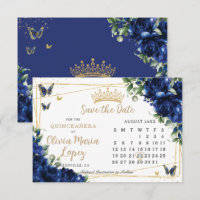 Koninklijk Blauwe Rozen Bloemengoud Quinceañera-ka