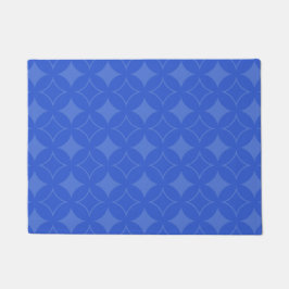 Koninklijk blauwe shippo-patroon deurmat