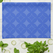 Koninklijk blauwe shippo-patroon theedoek (Gevouwen)