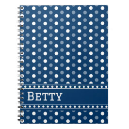 Koninklijk Blauwe Stippen Notitieboek