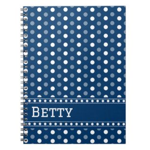 Koninklijk Blauwe Stippen Notitieboek
