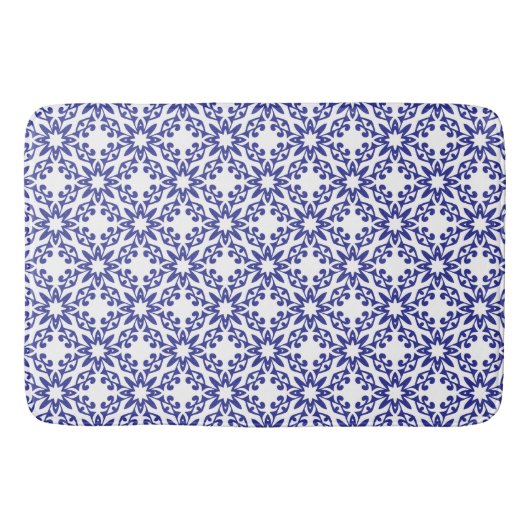 Koninklijk Blauwe Tralies Badmat (Voorkant)