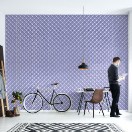 Koninklijk Blauwe Tralies Behang