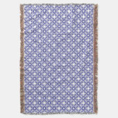 Koninklijk Blauwe Tralies Deken (Voorkant Verticaal)
