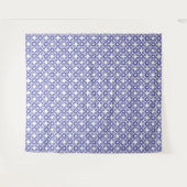 Koninklijk Blauwe Tralies Wandkleed (Voorkant (horizontaal))