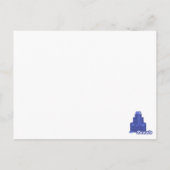 Koninklijk Blauwe Trouwtaart Tafel Stoelkaart Briefkaart (Achterkant)