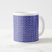 KONINKLIJK BLAUWE TRUI Groot Witte Mok (Voorkant rechts)