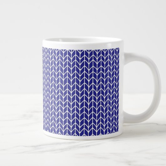 KONINKLIJK BLAUWE TRUI Groot Witte Mok (Rechts)