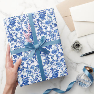 Koninklijk Blauwe Tuin Toile Cadeaupapier